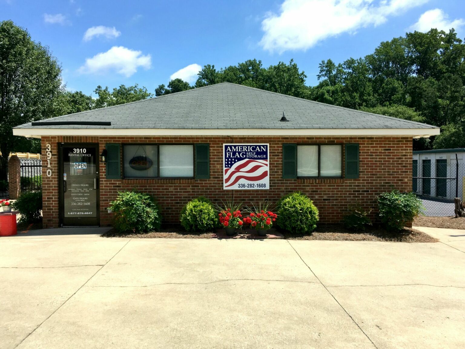 American Flag Storage Battleground Avenue American Flag Storage